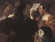 Hendrick the Brugghen David Praised by the Israelite Women Spain oil painting artist